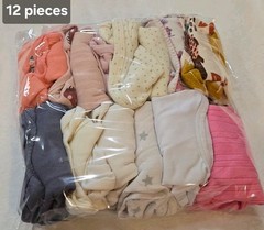 12 Piece Baby Girl Long Sleeve Bundle 0-6M – Highland Cow, Mushroom, Floral Mix