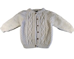 Blarney Woollen Mills 100% Merino Wool Toddler Sweater Cardigan SZ 4