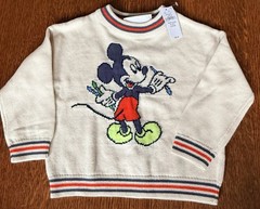 Baby Gap X Disney Mickey Sweater, NWT