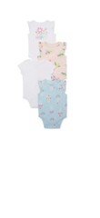 Garanimals Baby Girl Short Sleeve Bodysuit Multipack, 4-Pack, Size 12M “New”