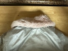 Buffalo David Bitton Girls Silver Pink Star Faux Fur Full Zip Puffer Jacket 2T