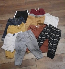 Baby Lot 10pc Boys 12-18M Mixed Brands Pants/Shorts, Baby Bgosh, Crazy8,Carters+
