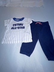 Carter’s Baby Boy ‘Future All-Star’ Baseball T-Shirt & Jogger Pants 2-Piece Set