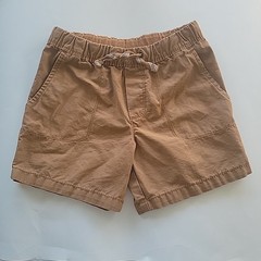 Khaki Brown Shorts Elastic Waist Drawstring Casual Pockets Carters Boy 5t