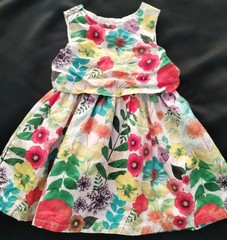 CHEROKEE TODDLER GIRLS SUMMER MULTI FLORAL SLEEVELESS DRESSY 1PC DRESS SIZE 2T