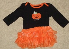 Holiday Editions Baby Girls Halloween Romper Tutu Size 3-6 Months