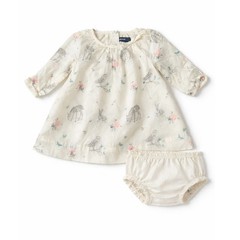 BabyGap Woodland Animal Print Dress and Diaper Cover Set 0-3 Months Cream NWT