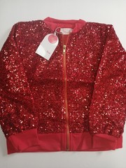 Mila And Rose Red Sequin Jacket 7/8