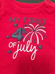 Girls 6-9m Lot Of 2 Patriotic Rompers