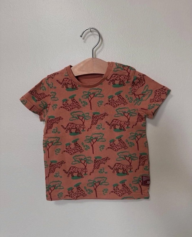 Ficcus Baby Boys Leopard Print Jungle Short Sleeve T-Shirt