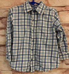 The Children’s Place Blue/Multi-Color Long Sleeved Button Down Shirt. Size: 4T.