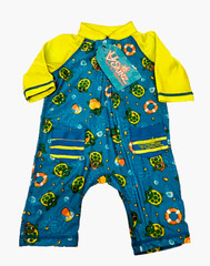 UV Skinz Sun & Swim UPF 50 One Piece NWT 3-6 Months Sun Protection Blue Boys
