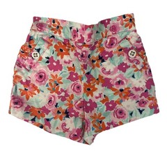 Janie And Jack Baby Girls Floral Elastic Waist Dressy Shorts Size 3-6 Months