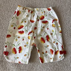 VTG 90s Hannah Anderson Baby Crop Pant 6-12 Mos Floral PullOn Lightweight Summer