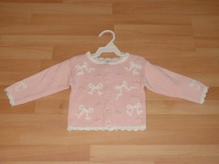HARTSTRINGS BABY Pink Ribbon Sweater EASTER SPRING 6 months BRAND NEW WITH TAGS!