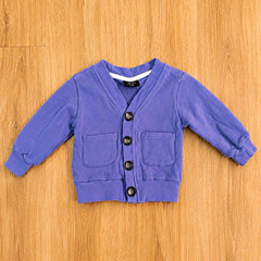 Little Bipsy Collection Baby Cardigan Blue 6-12M Button Front Pockets