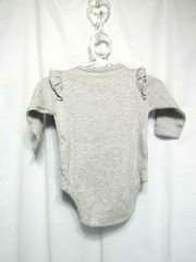 New Garanimals Bodysuit and Pants Size 0-3 Months Gray “DREAM BIG” Butterflies