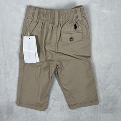 Ralph Lauren Pants Baby Boys 6-9 Months Beige Twill Stretch Chino Elastic Waist