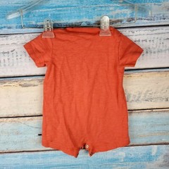 Carter 9 Months Body Suit 100% Cotton Made Orange Baby Pajama USA Seller