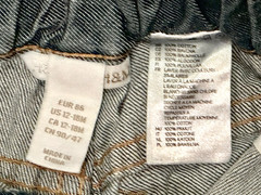 12 – 18 M BABY BOYS H&M JEANS PANTS DISTRESSED ADJUSTABLE WAIST 12M 18M