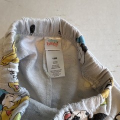 Disney Baby Mickey Mouse Donald Duck Goofy Sweatpants 18M Gray Cartoon Pants