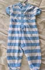 Vtg. Carter’s One Pc Sailor Embroidery Sz 6mo.