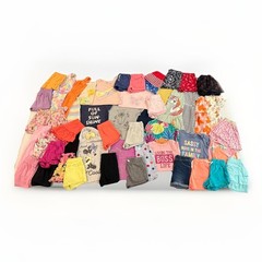 Girls 5T/5/5-6 Spring Summer Mixed Lot 50Pcs Outfits Tee Skorts Set Shorts Dress