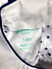 Nannette Baby 2 Piece Set Blue & White Polka Dots & Hearts Choose 3-6mo or 6-9mo