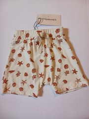 NWT Babysprouts Size 0-3M Bamboo Summer Beach Seashell Shorts