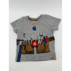 Carhartt Tool Belt Graphic T-Shirt 3M Cotton Blend Gray Short Sleeve Workwear