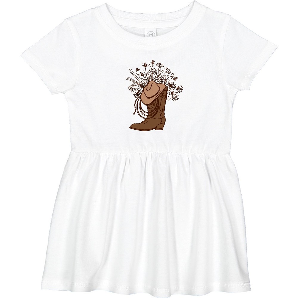 Inktastic Cowgirl Rodeo Western Boot Infant Dress Future Clothing Clothes
