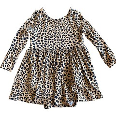 Play by Little Sleepies Bamboo Baby Girl Leopard Animal Print Twirl Dress