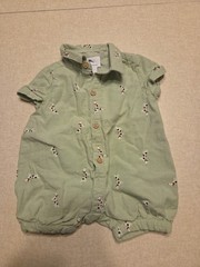 Tommy Bahama Baby Polo Romper Newborn 0-3 Months Green Puppy Dog Cotton