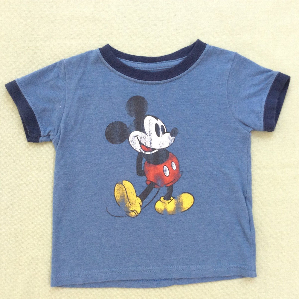 Disney Mickey Mouse Blue T-Shirt Size 18M Disney Parks Authentic