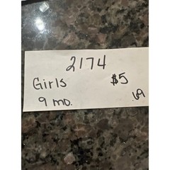Girls 9 month clothes (2174)