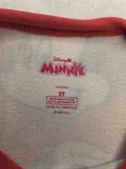 Disney Jr. Minnie Mouse Girls 2T Snug Fit 2-Piece Long Sleeve Pajama Set Red