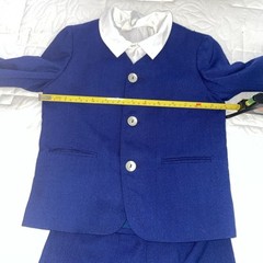 Vintage Imp Originals Sz 5 Boys 3 piece Shorts Shirt & Suit Jacket Set Blue