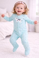 Carter’s Toddler Girls’ 1 Piece Fleece Footie Pajama 3T