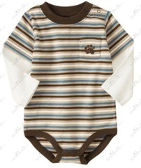 Gymboree 12-18 mo Doggone Cute Dog Paw Print Bodysuit Striped blue NWT Vintage