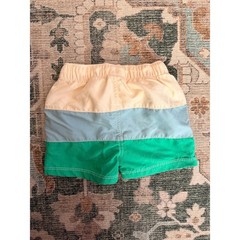 Hanna Andersson Swim Trunks 2T Boy Color Block Stripe Beach Preppy Summer