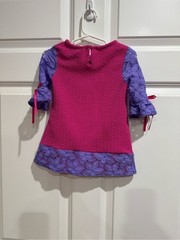 Counting Daisies – Pink and Purple Flower Applique Matching with Floral Pant