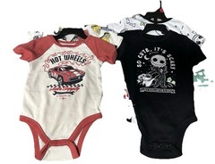 Boys bodysuit Sets Size 12M Hot Wheels & Nightmare Before Christmas Lot Of 4