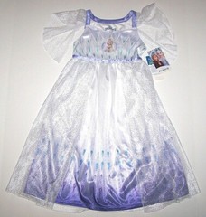 Disney Princess Frozen Elsa Fantasy Wedding Nightgown Gown Costume New Tod Girl