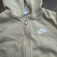 Nike Toddler Boys 2 Piece Fleece Tracksuit Tan Beige Hoodie Joggers Set Size 5