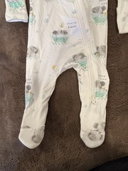 NWT Angel Dear Sz 0/3 Month Bath Time Footie