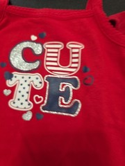 Girls 6-9m Lot Of 2 Patriotic Rompers