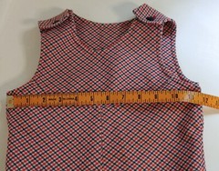 Vintage 70’s Polyester Romper One Piece Jumper Child Toddler Red White Blue Home