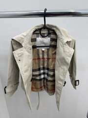 Burberry Kids Double Breasted Nova Check Trench Coat Jacket Size 3Y