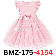 Sinhoon Toddler Girl Tulle Dress Summer Ruffle Sleeveless Casual Dress 12-18 Mon