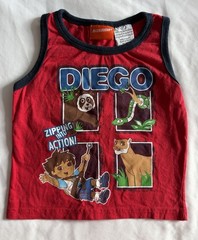 Y2K Nickelodeon Go Diego Go 2008 Child Sleeveless Shirt Boys 2T